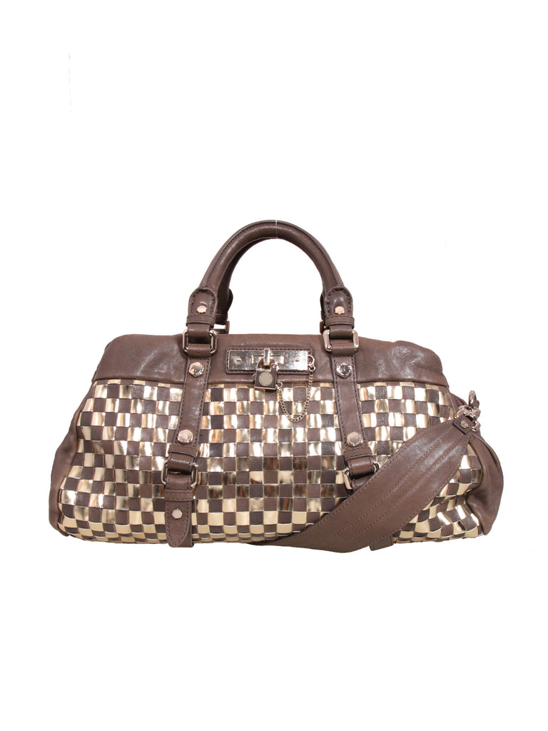 Marc by Marc Jacobs Metallic Detail Leather Shoulder Bag