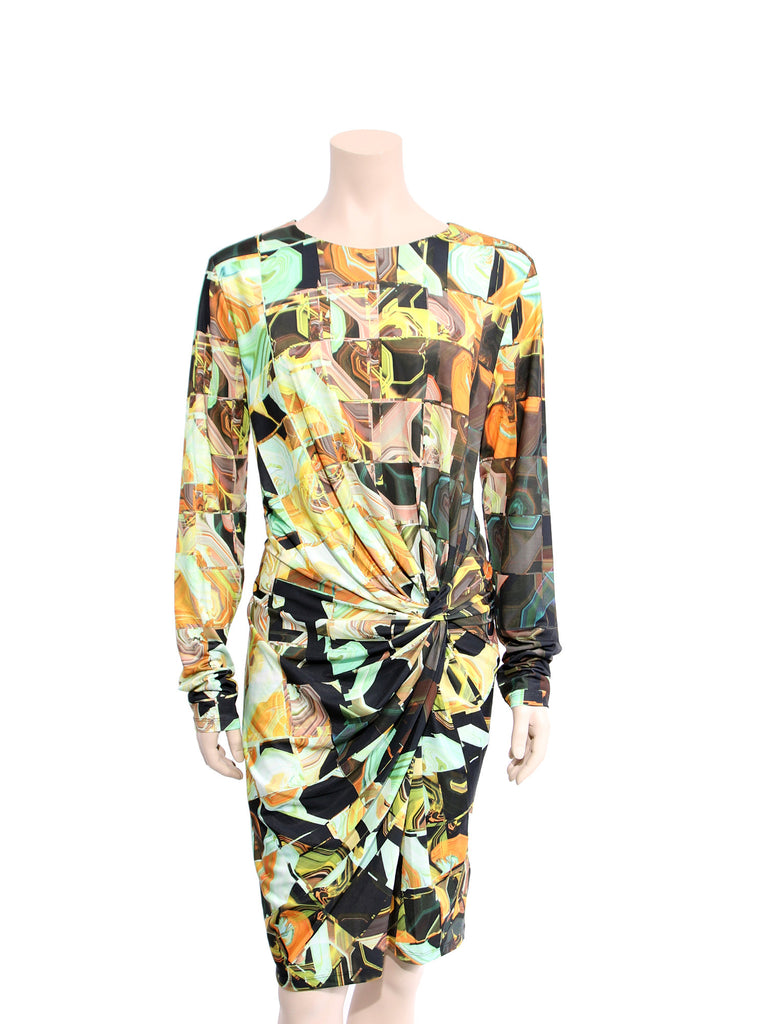 Ted Baker Printed Jersey Knot Dress