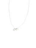Notes Letter 'M' and Letter 'T' Charm Necklace