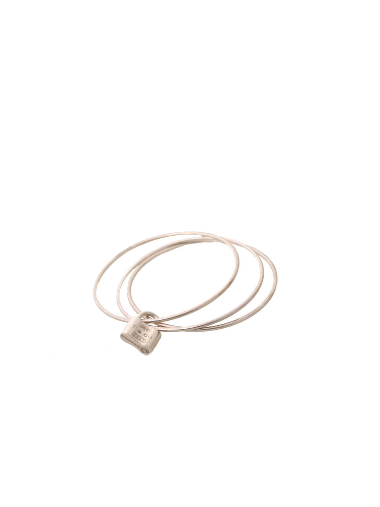 Tiffany & Co. Sterling Silver Triple Bangle Lock Bracelet