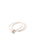 Tiffany & Co. Sterling Silver Triple Bangle Lock Bracelet