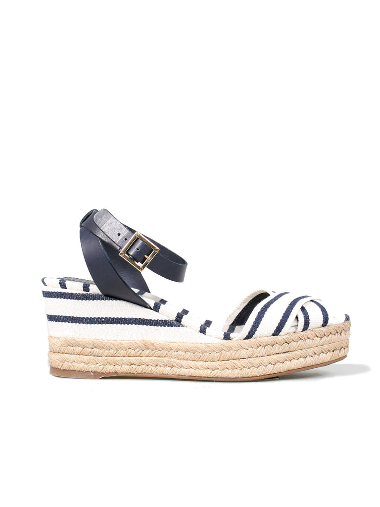 Tory Burch Striped Wedge Sandals