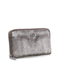 Tory Burch Metallic Leather Zip Around Wallet