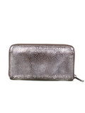 Tory Burch Metallic Leather Zip Around Wallet