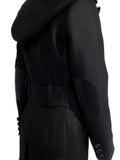 Mackage Hooded Leather Detail Coat