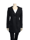Mackage Hooded Leather Detail Coat