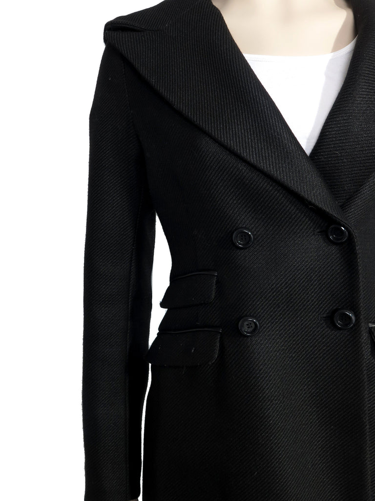 Mackage Hooded Leather Detail Coat