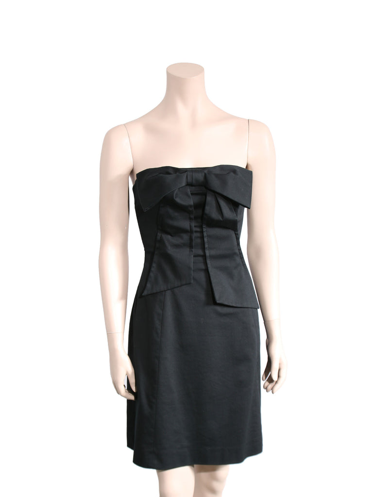 Moschino Strapless Bow Dress