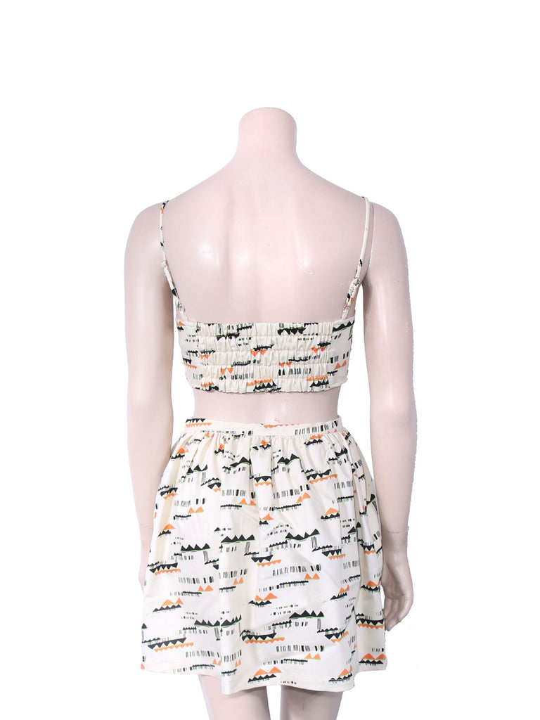 PJK Patterson J. Kincaid Scarlet Bustier Top and Ralin Skirt