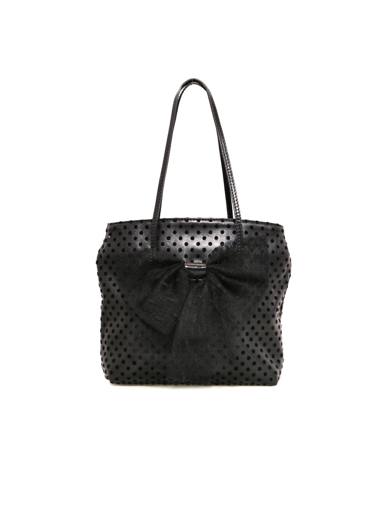 Valentino Polka Dot Bow Tote