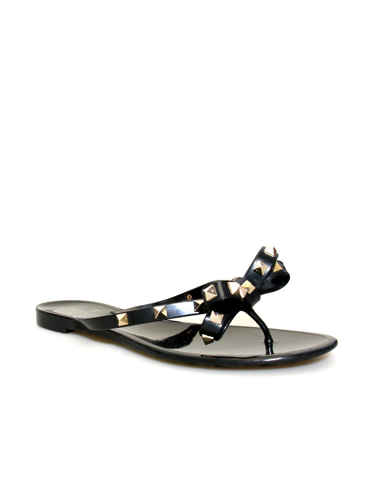 Valentino Rockstud Jelly Thong Sandals