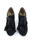 Valentino Suede Tassel Booties