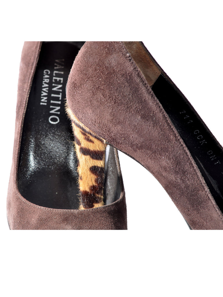 Valentino Leopard Suede Pump