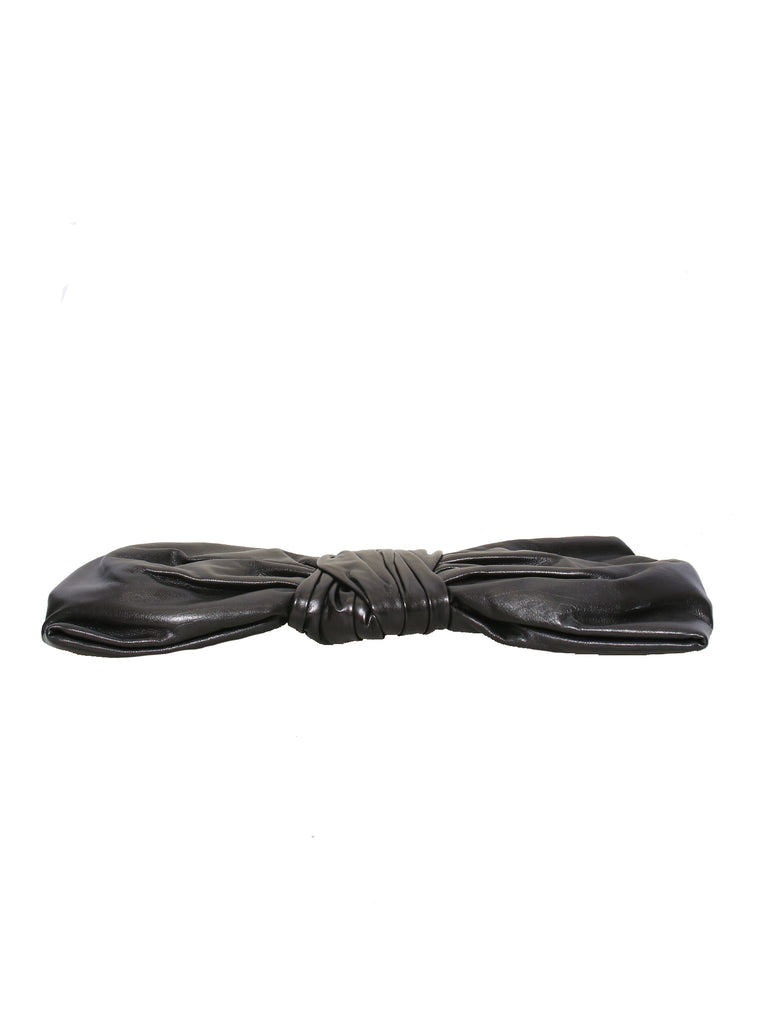 Valentino Leather Bow Clutch Bag