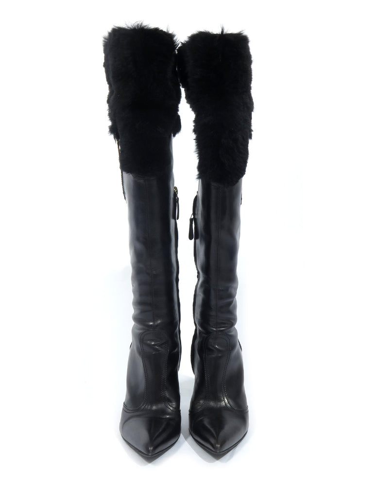 Versace Leather Boots