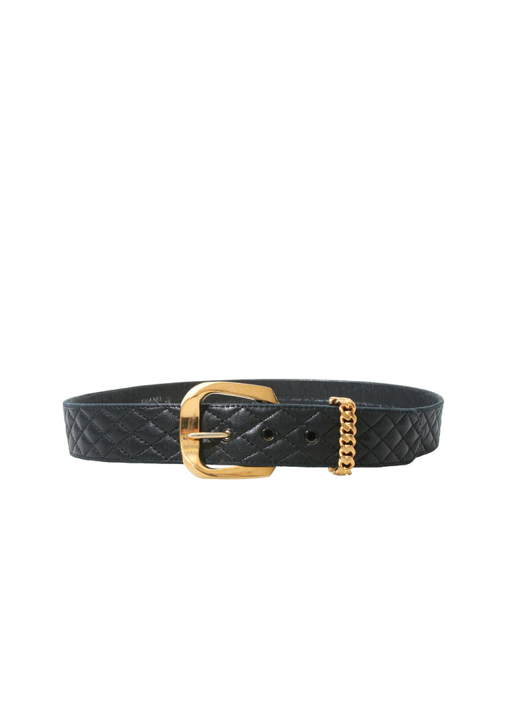 Chanel Vintage Quilted Leather Waist Belt