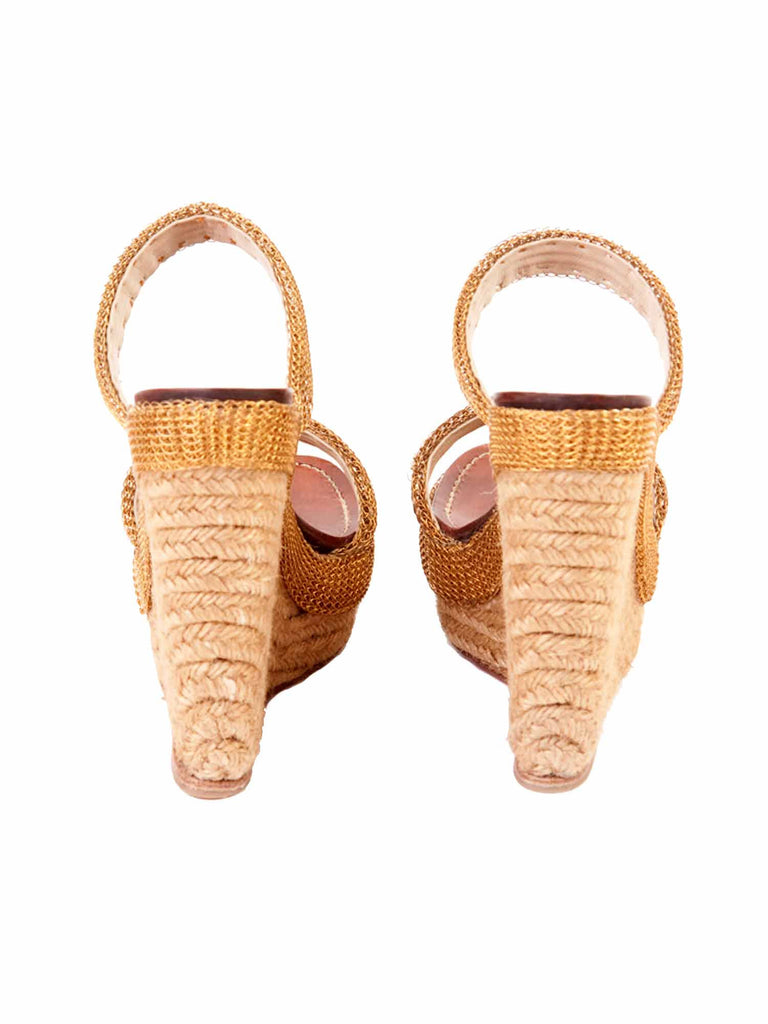 Christian Louboutin Chain Espadrille Wedges