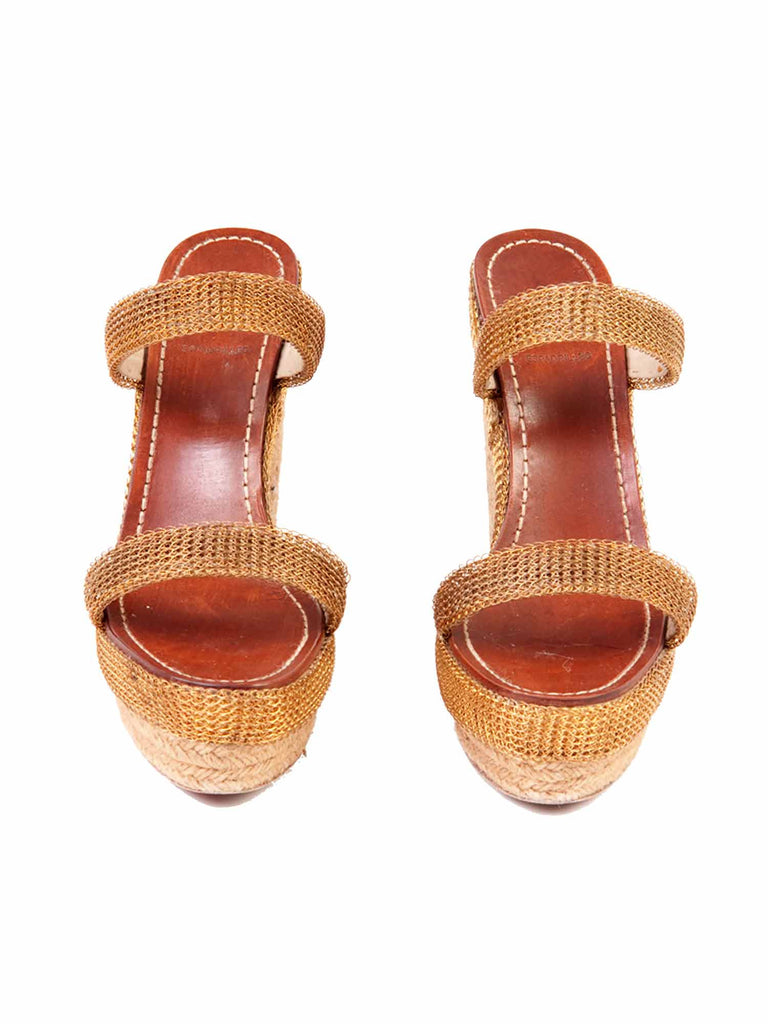 Christian Louboutin Chain Espadrille Wedges