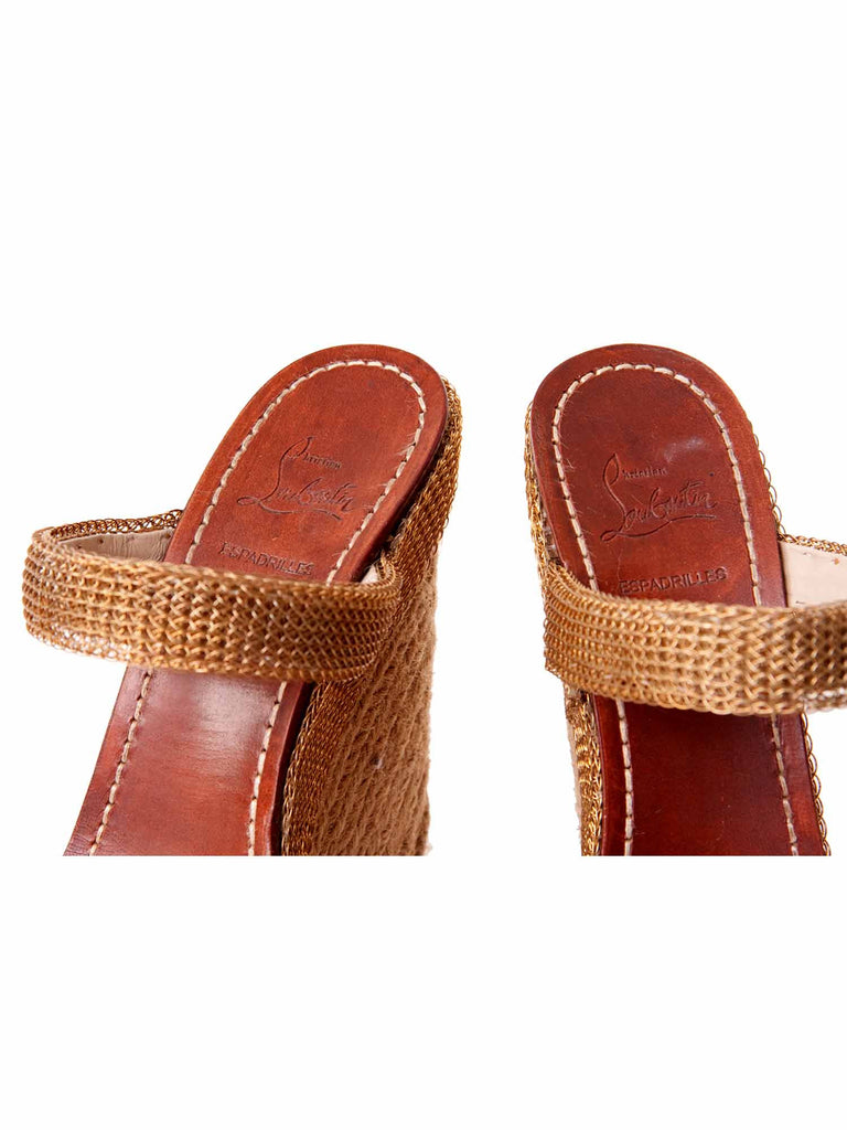 Christian Louboutin Chain Espadrille Wedges