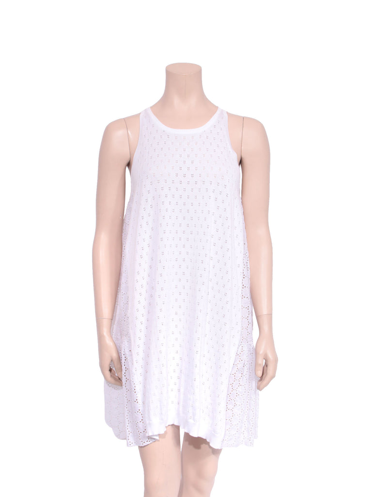 Miu Miu Eyelet Crochet Cotton Dress