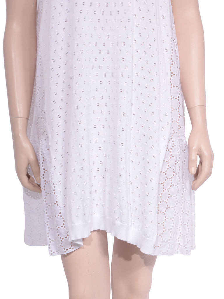 Miu Miu Eyelet Crochet Cotton Dress