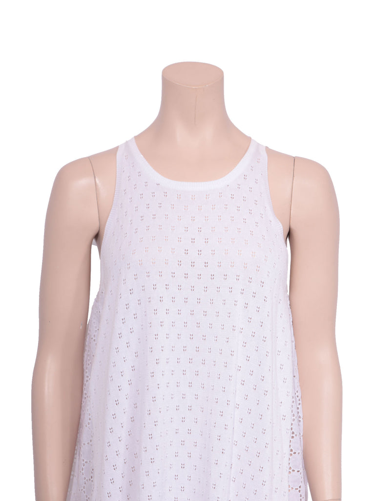 Miu Miu Eyelet Crochet Cotton Dress