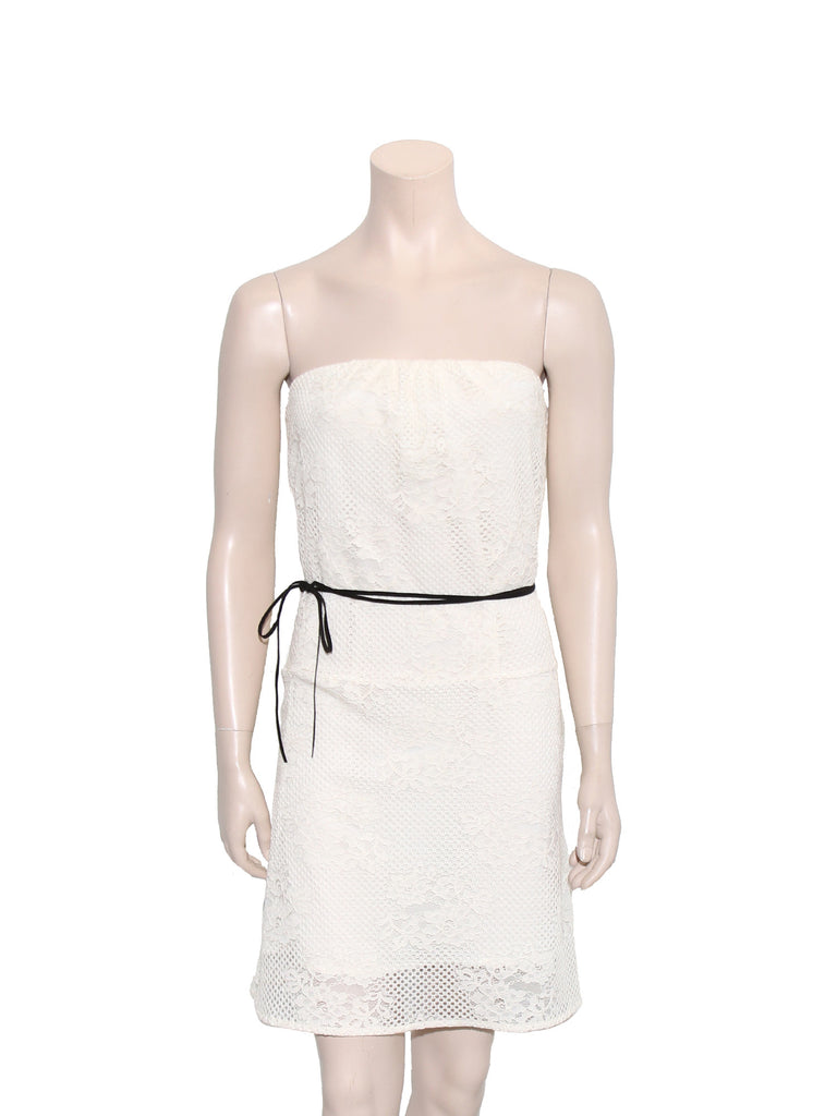 Maje Strapless Lace Dress