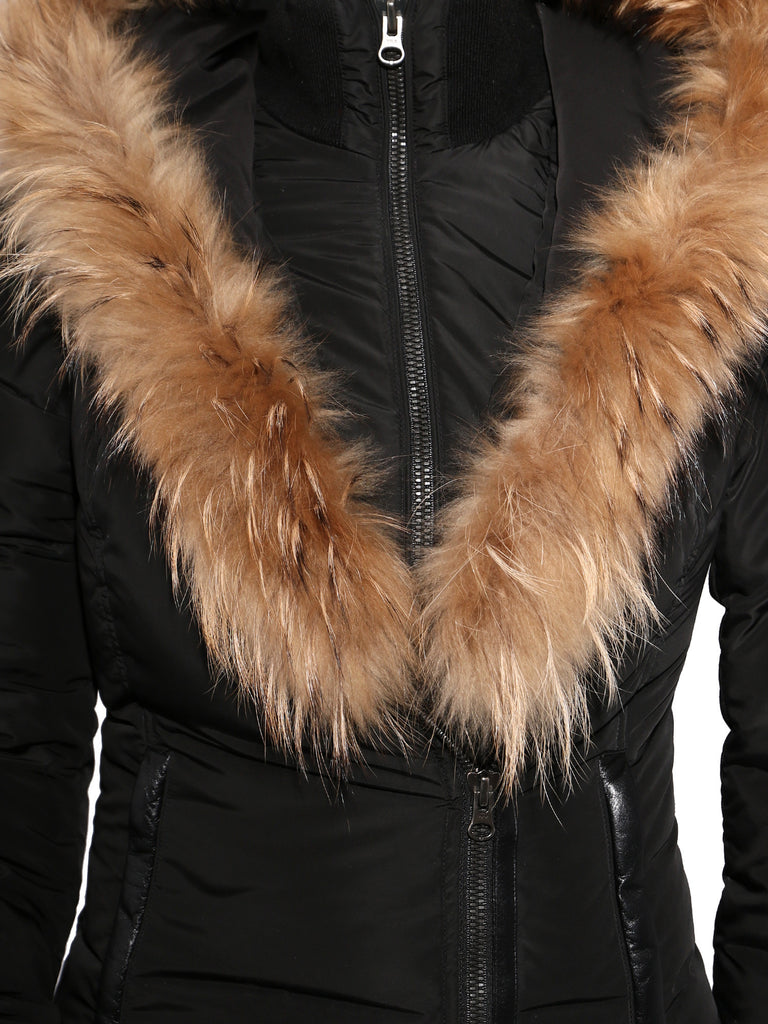 Mackage Adali-F5 Fitted Down Coat with Fur Hood