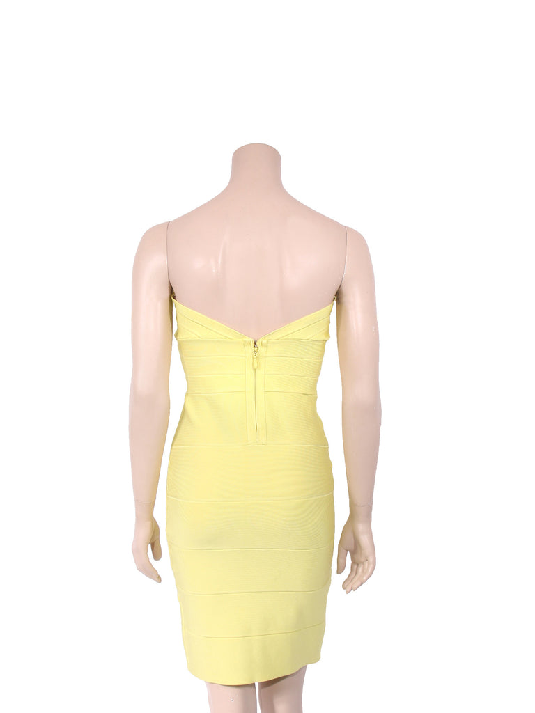 Herve Leger Strapless Bandage Dress