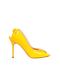 Manolo Blahnik Laced-Up Patent Sandals