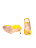 Manolo Blahnik Laced-Up Patent Sandals