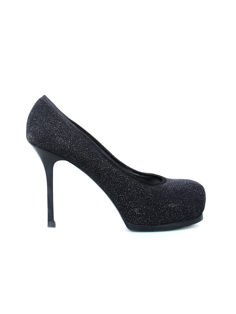 Yves Saint Laurent Tribute Two Glitter Pumps