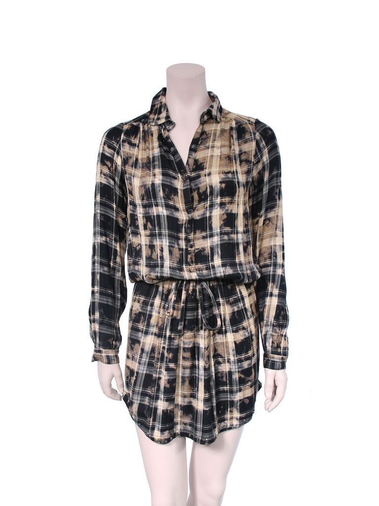 Zadig & Voltaire Plaid Shirt Dress
