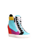 Giuseppe Zanotti Lorenz Suede Wedge Sneakers