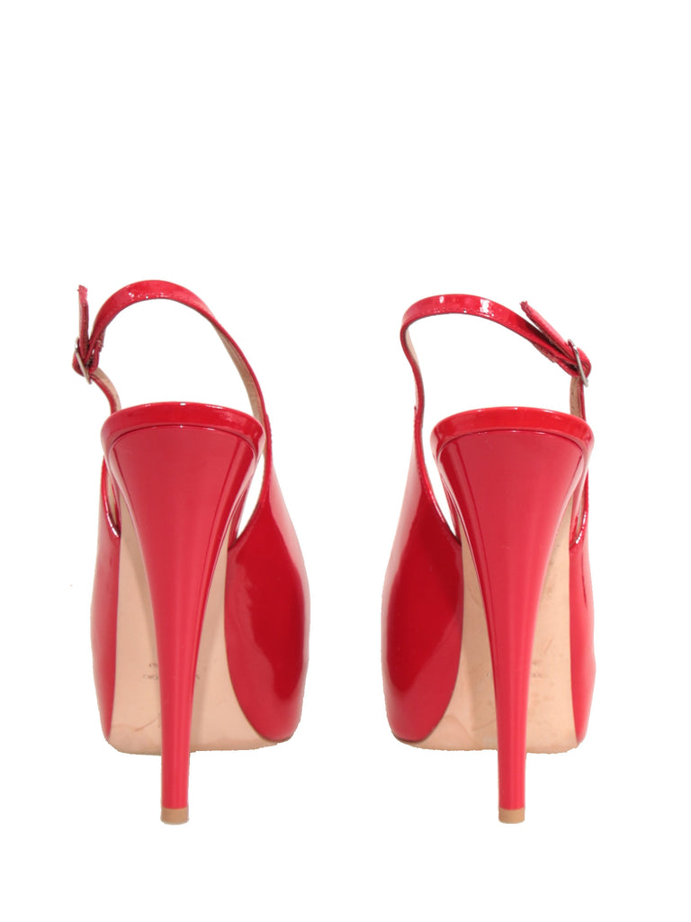 Giuseppe Zanotti Patent Peep-Toe Sandals