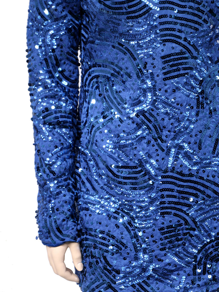 BCBG MaxAzria Sequin Backless Dress