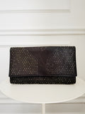 Studded Leather Clutch