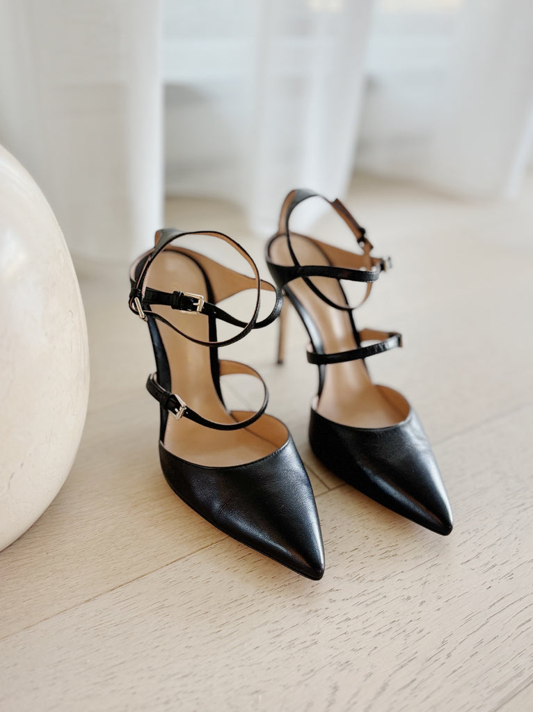 Strappy Pointed Heels