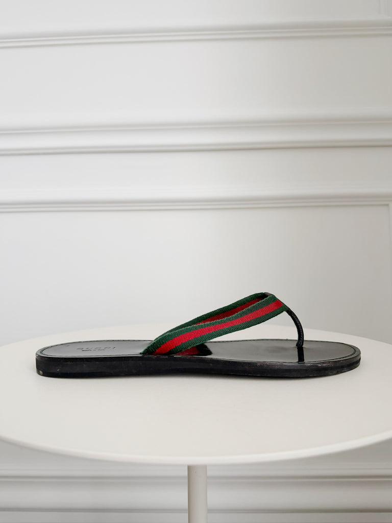 Web Accent Thong Sandals
