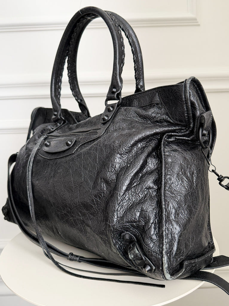 Large Le City Bag Leather Satchel Bag