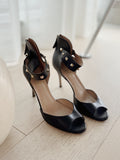 Rockstud Detail Leather Sandals