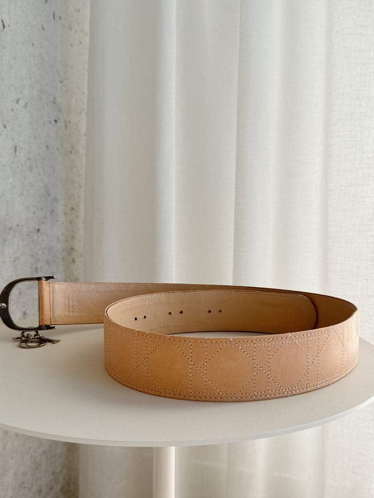 Cannage Leather Belt