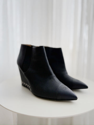 Sqaure Toe Patent Leather Pumps