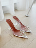 Begum Crystal-Embellished PVC Slingback Pumps