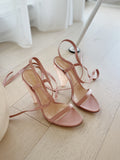 Lucite Heel Sandals