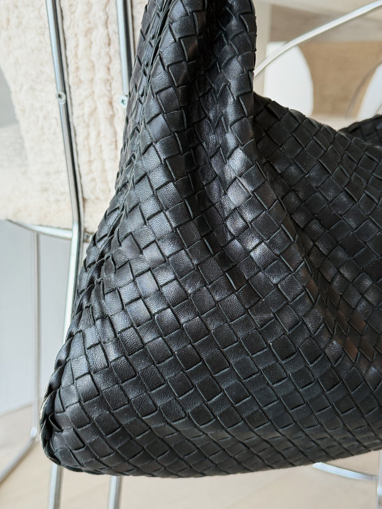 Vintage Intrecciato Leather Hobo