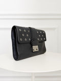 Leather Grommet Detail Cross Boy Bag