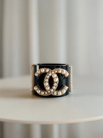 Faux Pearl Detail Cuff