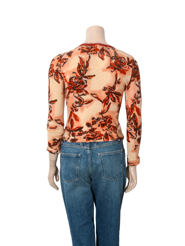 Floral Print Cardigan