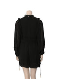 Silk Long Sleeve Romper